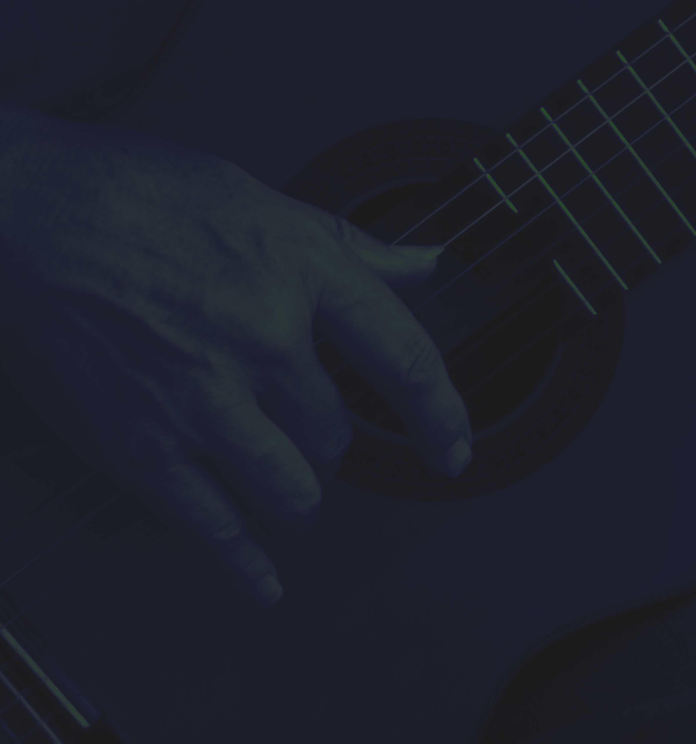 Gitarre mit Zupfhand