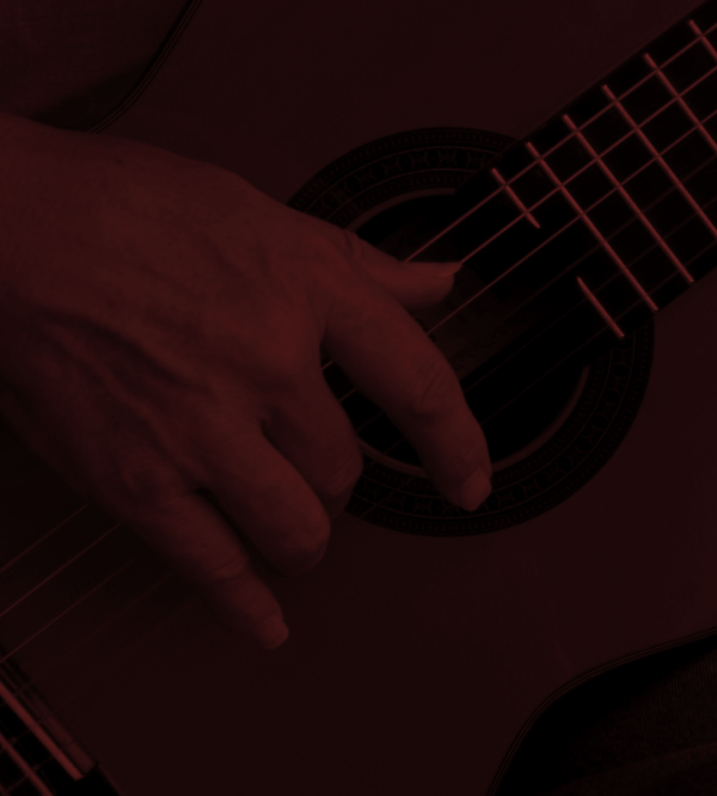 Gitarre mit Zupfhand