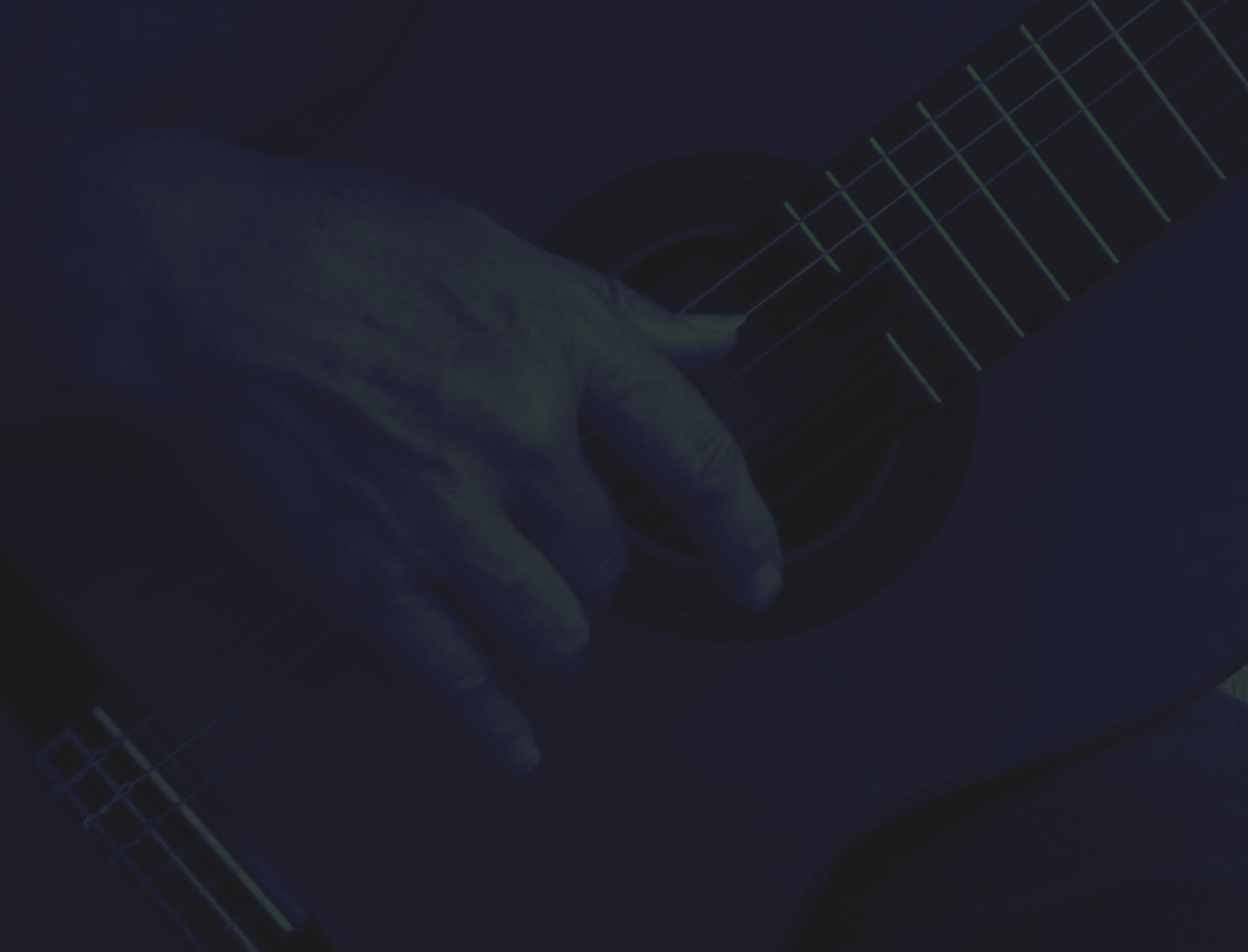 Gitarre mit Zupfhand